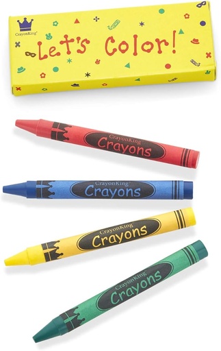 Wax Crayons Packs of 4 - Box (300 packs)