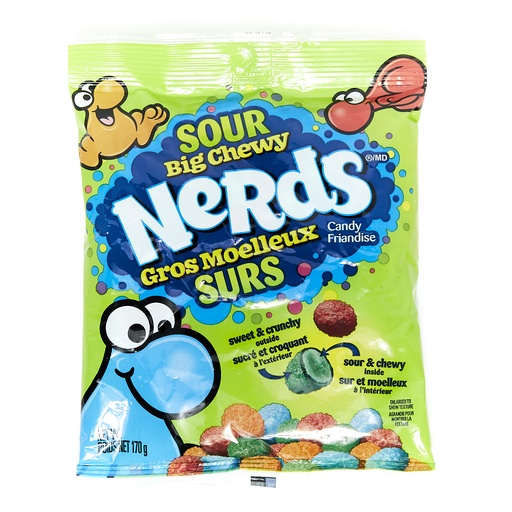 [002724, bonbon] Big Chewy Nerds 170g - Sûre (9 unités)