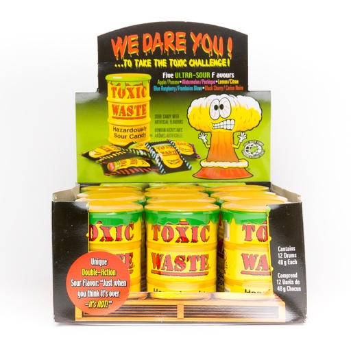 [0071309] Toxic Waste Sour candy - (12 units)