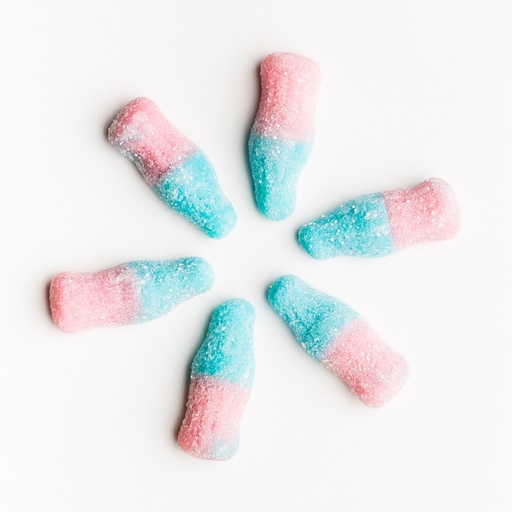 [012440] Mini Sour Bubblegum Bottles 2kg - (6 units)
