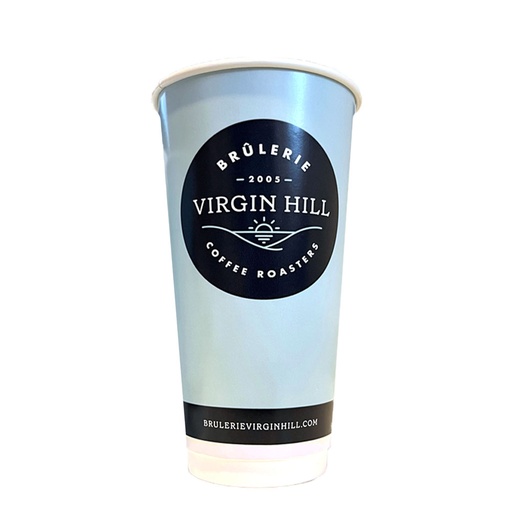 [VHILL-1DE20] Double Wall Cup with BVH Logo 20oz - Compostable (500 units)