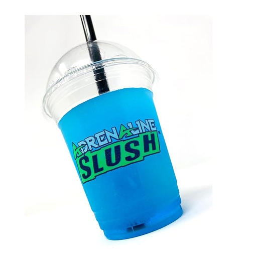 [kit112slush] Ensemble Verre,Paille et Couvercle 12 oz - Adrénaline (300 unités)