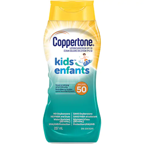 [JM024] Crème Solaire SPF50 Enfants (Résistant à l'eau)  237 ml - SPF50 Coppertone (1 unité)