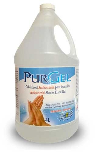 [QC001904000] Purgel Désinfectant instantané pour les mains en gel 4L - (1 unité)