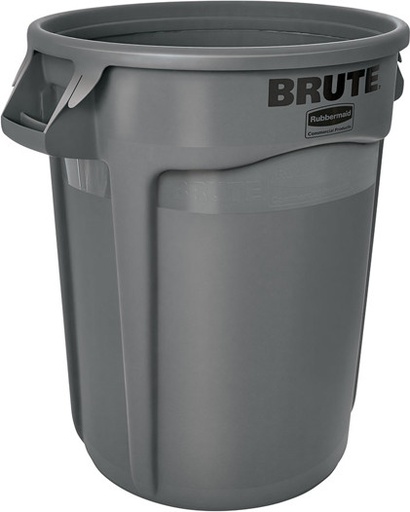 [RB002620GRI] Rubbermaid- Contenant à déchets BRUTE rond 20gal (1 unité)