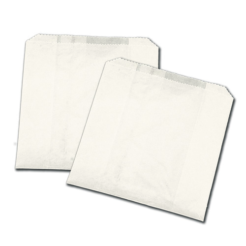 [0480015] Sac à Sandwich Anti-Gras Blanc 6"x0.75"x6.75"papier blanc (1000 unités)