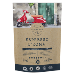 [B1ELRG1] BVH Biologique Espresso L'Roma 1kg - Grains (1 unité)