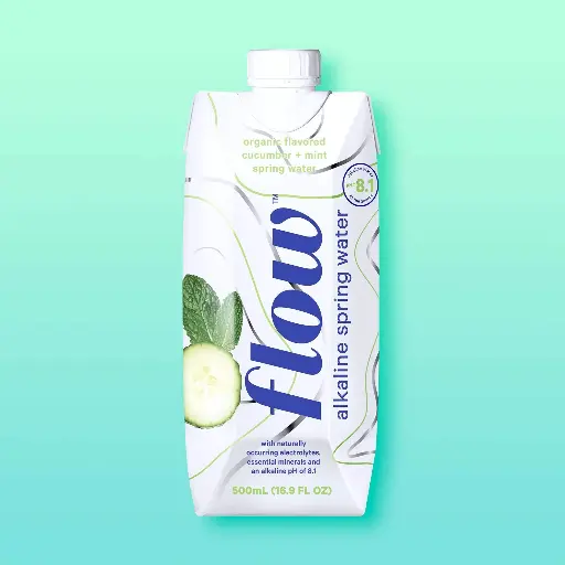 [42927] Flow - Eau Cocombre et Menthe 500mL - (12 unités)