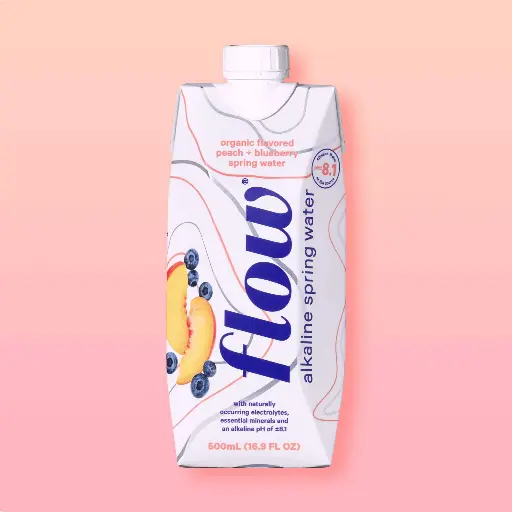 [91016] Flow - Peach & Blueberry Water 500mL - (12 units)