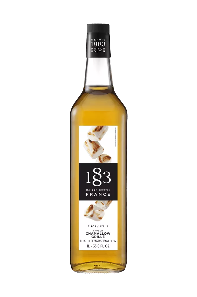 [186314] 1883 Toasted Marshmallow Syrup 1L - Glass (1 unit)