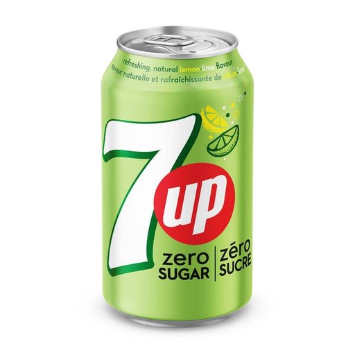 [64625, liqueur] 7up Zéro 355mL - Canettes (24 unités)