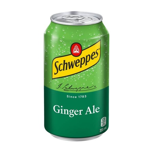 [64277]  Soda Gingembre Schweppes  355mL -(24 unités)