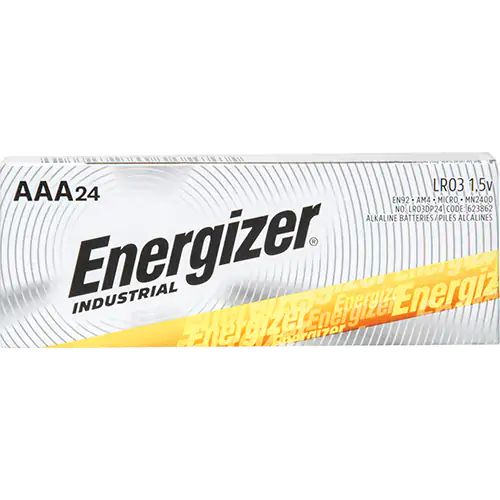 [XB873] Energizer piles industrielles, AAA, 1.5V (24 un) 