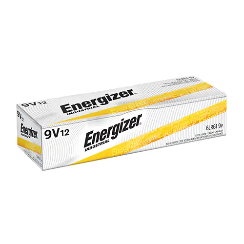 [XB876] Energizer piles alcalines industrielles, 9 V  (12 un)