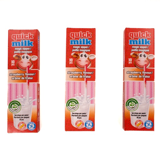 [002142] Quick Milk Fraise Bio-(20 unités)