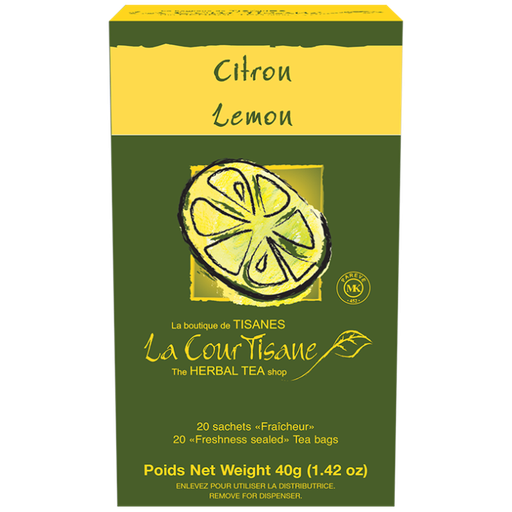 [20031, F4O] Citron sauvages 40g courtisane - Tisane  (6x20 unités)