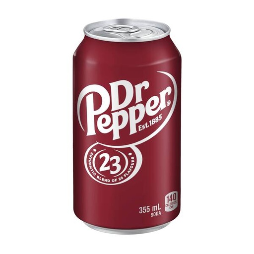 [64315 , liqueur] Dr Pepper 355mL - Canettes (12 unités)