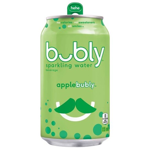 Bubly Pomme 355ml - (12 unités)