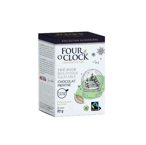 [F4O, 40337] Chocolate Mint Organic Fairtrade Black Tea (6x15 un)  