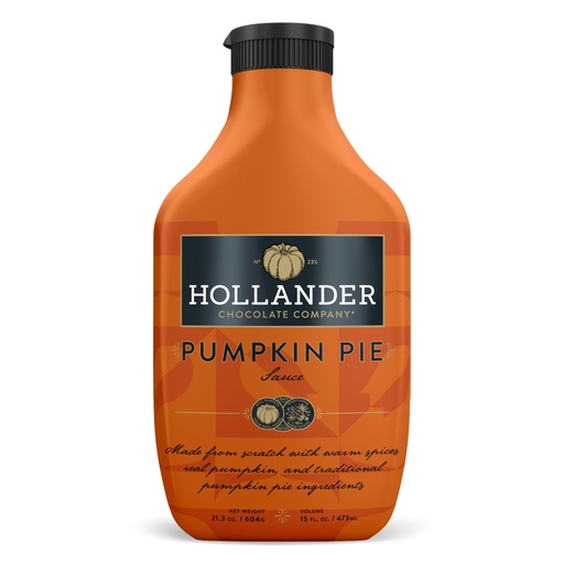 [8600619] Hollander pumpkin pie cafe (squeeze bottle) 12x15oz