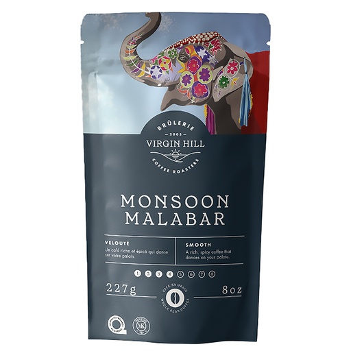 [R227MMG] BVH Monsoon Malabar 227g - Grains (10 unités)