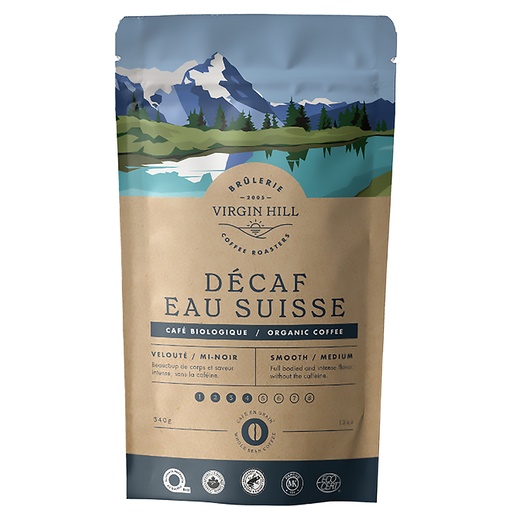 [B340DESG] BVH - Biologique Décaféiné Eau Suisse 340g - Grains (10 unités)