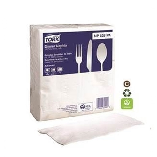 [SCANP528PA] Serviette Diner Plié 8, 2 Plis -Tork (2800 unités)