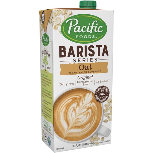 [04320]  Lait d'avoine Sucré 946 mL - Série Barista (12 unités)