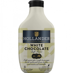 [86469] Hollander White Chocolate Sauce 14oz - Squeeze Bottle (12 units)