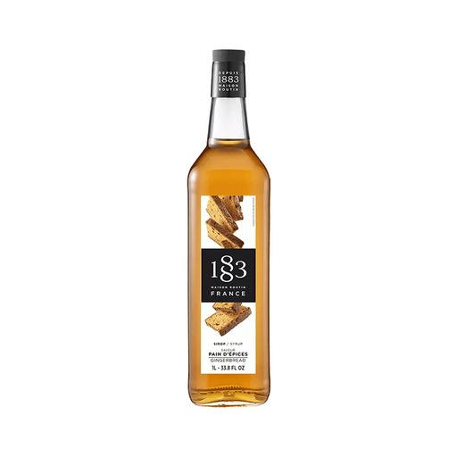 [181920] 1883 Gingerbread Syrup 1L - Glass (1 unit)
