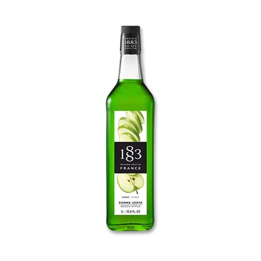[183312] 1883 Green Apple Syrup 1L - Glass (1 unit)
