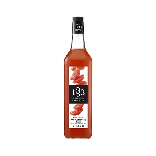 [183323] 1883 Pink Grapefruit Syrup 1L - Glass (1 unit)