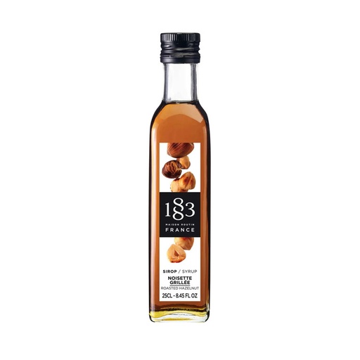 [684780] 1883 Roasted Hazelnut Syrup 250mL - Glass (12 units)