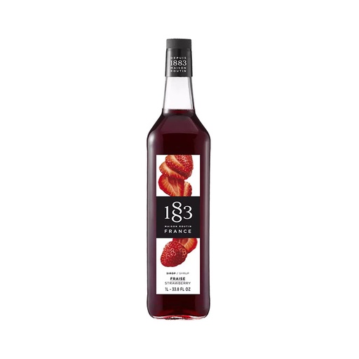 [185423] 1883 Strawberry Syrup 1L -glass (1 unit)
