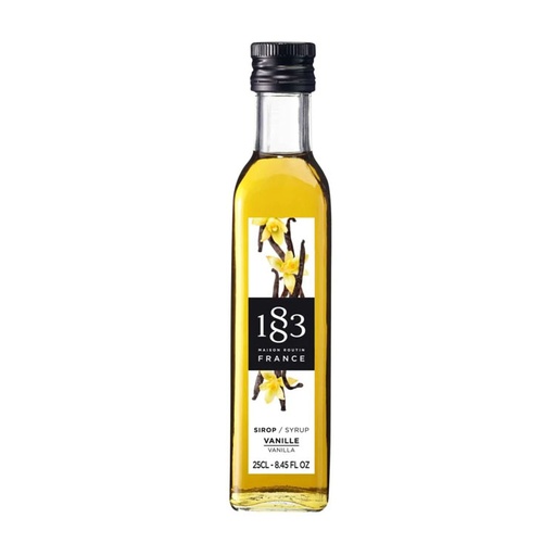 [680642] 1883 Vanilla Syrup 250mL - Glass (12 units)