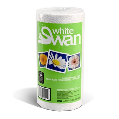 [2900208]  Essuie-tout 210 feuilles 10,9"x8,6" - 2 Plis -White Swan (12 unités)