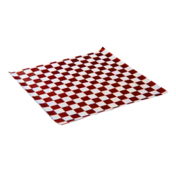 [2307005] Papier Damier Rouge 12"x12" - (1000 unités)