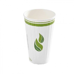 [7008667] Verre Compostable isolé avec doublure Pla 16oz - Papier (600 unités)