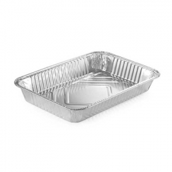 [7300534]  Contenant Aluminium Rectangle 12.75"x10.5"x2.25" - Wohler (100 unités)