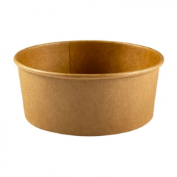 [7000426] Contenant Carton Rond 6.6"x2.6" 32oz -Kraft  (600 unités)