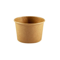 [7038263] Contenant Carton Rond 8oz - Kraft (1000 unités)