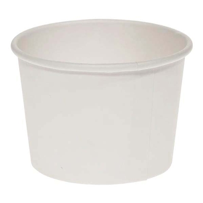 [7034650] Round White Cardboard Container 5oz - (1500 units)
