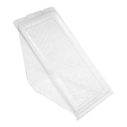 [4207710] Hinged Clear RPET Sandwich Box - (300 units)
