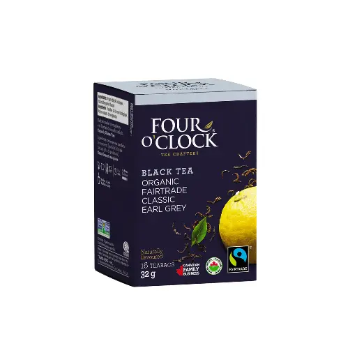 [40221-CA, F4O] Earl Grey biologique équitable 32g - Thé noir (6x16 unités)