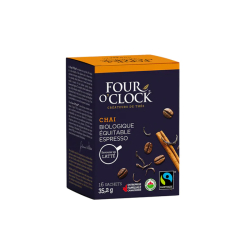 [F4OCL7ESP-CHA-06D885, F4O] Espresso biologique équitable 35.2g - Chai (6x16 unités)